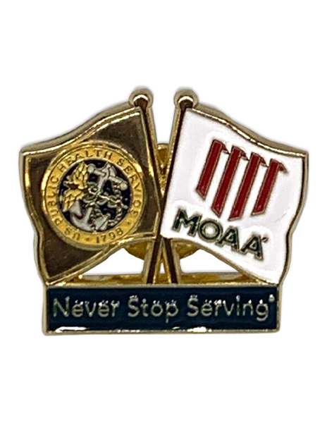 Picture of USPHS Dual Flag Lapel Pin