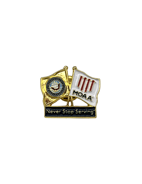 Picture of DUAL NAVY FLAG LAPEL PIN