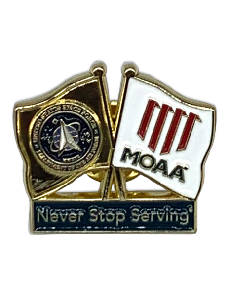 Picture of USSF Dual Flag Lapel Pin