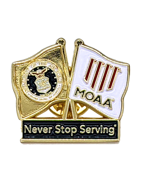 Picture of Air Force Dual Flag Lapel Pin